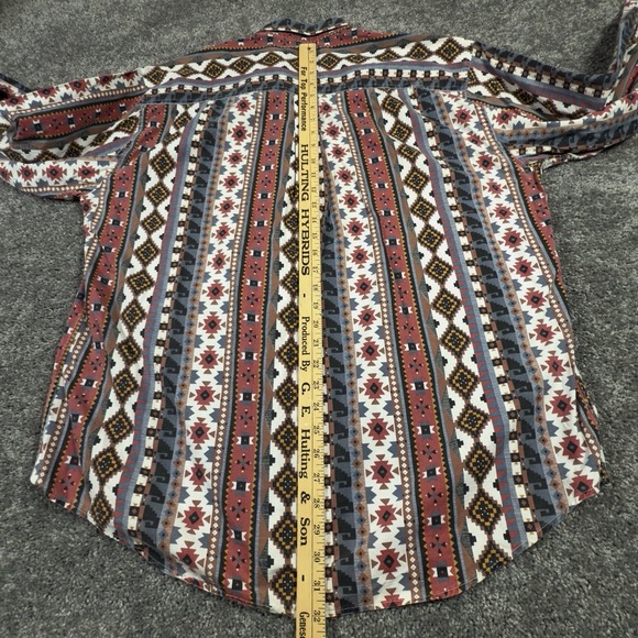 Vintage Woolrich Button Down Shirt Mens XL Multicolor Aztec Southwestern *READ* - Picture 7 of 7